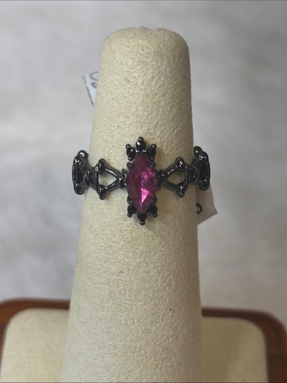 AAA CZ Gothic Gunmetal Ring
